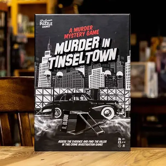 Professor Puzzle: Murder in Tinseltown - A Murder Mystery Game Set In Hollywood's Golden Age, Party Crime Solving Investigation, Ages 12+, 2-4 Players {6}