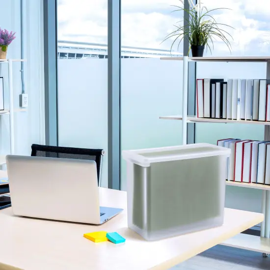 Sorbus Stationery File Box - Binder & Notebook Bin with Lid {6}