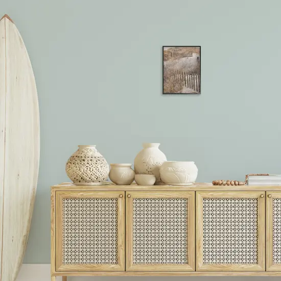 Stupell Industries Snaking Beach Fence Framed Giclee Wall Art Design by LSR Design Studio {2}