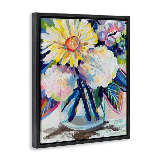 Stupell Industries Yearning Mixed Bouquet Floater Framed Canvas Wall Art Design by Jeanette Vertentes {3}