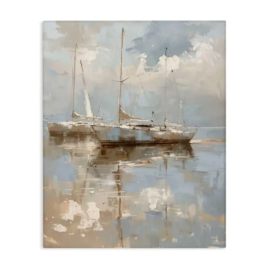 Stupell Industries Race Day Sailboats Canvas Wall Art Design by Petal Prints Design {1}