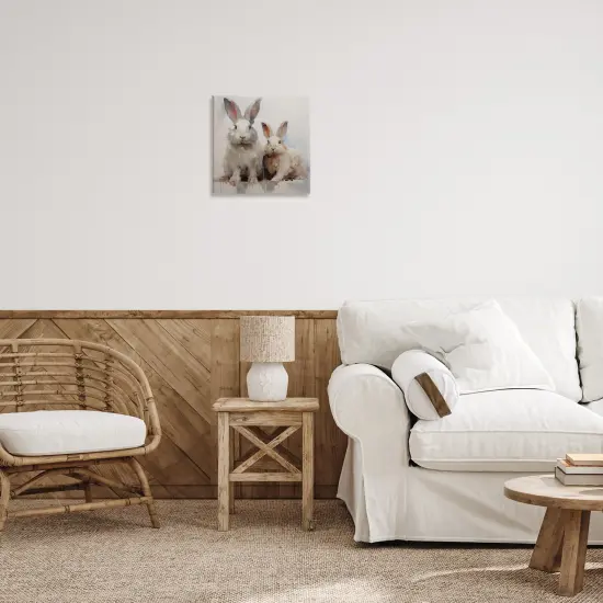 Stupell Industries Fluffy Spring Rabbits Canvas Wall Art Design by Arlington Prints {2}