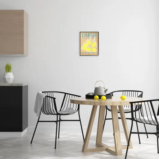 Stupell Industries Modern Lemon Fruit Market Framed Giclee Wall Art Design by Daphne Polselli {2}