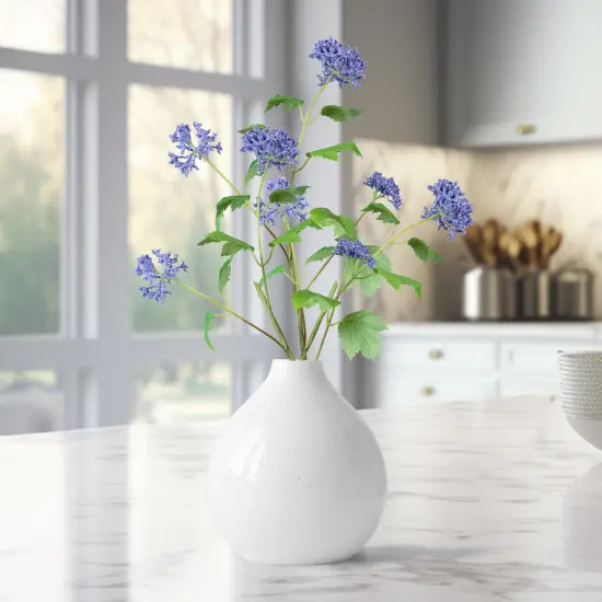 Select Artificials Queen Anne's Lace Artificial Spray - 30" - Blue {1}