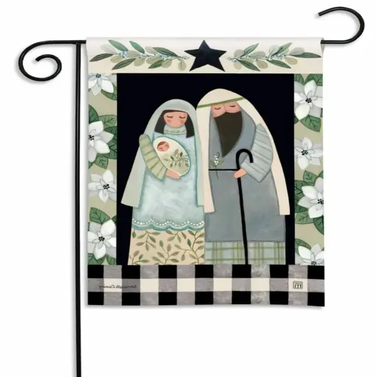 Holy Family Joy Christmas Garden Flag {2}