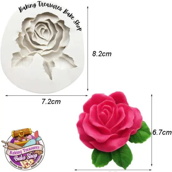 Single Rose Silicone Mold {2}