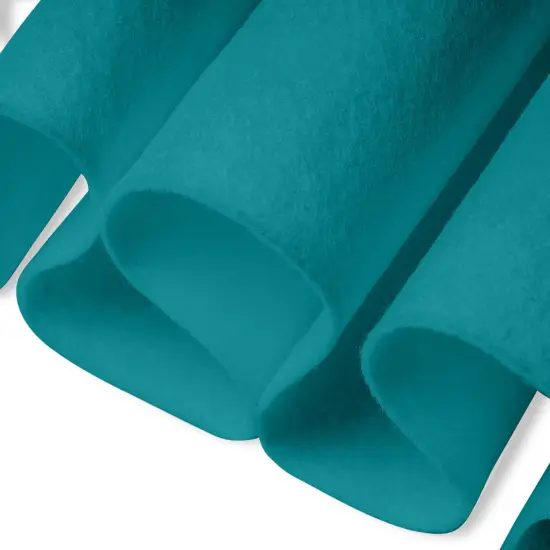 FabricLA Craft Felt Fabric - 18" X 18" Inch Wide & 1.6mm Thick Felt Fabric - Turquoise A014 - Use This Soft Felt for Crafts - Felt Material Pack {1}