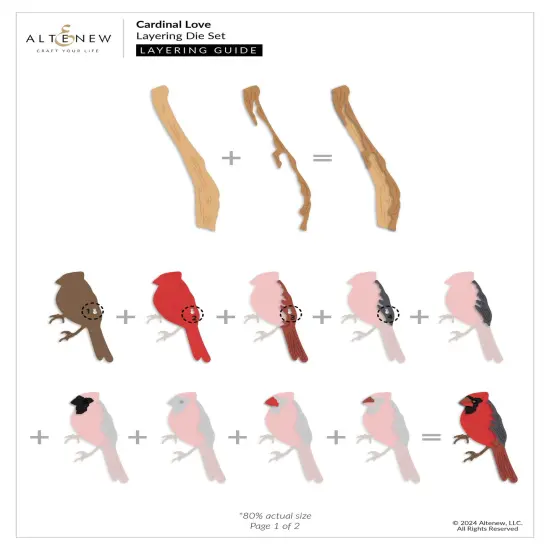 Cardinal Love Layering Die Set {3}