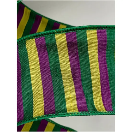 Green Carnival Themed Ribbons 2.5" x 10 yd {3}