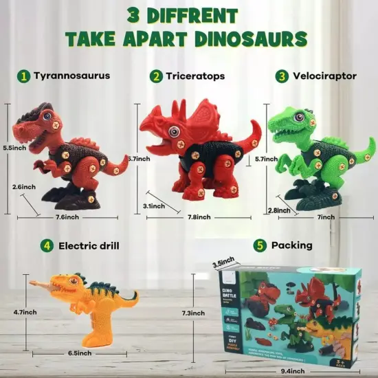 Kitcheniva Toddlers Take Apart Dinosaur Toys Educational Toys Gift Ideas {3}