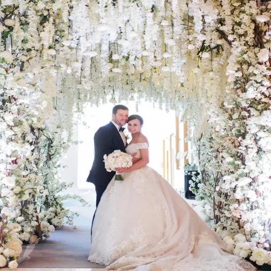 24 Pack Artificial Flowers Fake Wisteria Vine Rattan Hanging Garland Silk Flowers {3}