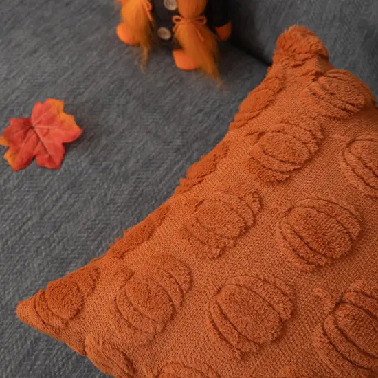 Decorations Rust Pumpkin Throw Pillow Cases {4}