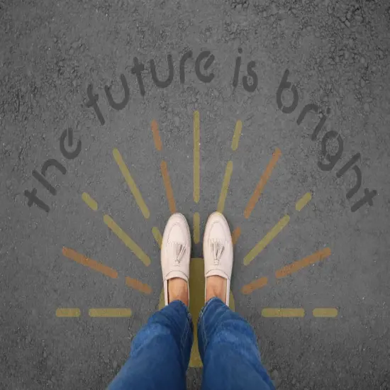 The Future is Bright Parking Space Stencil | High School Senior Parking Spot Stencil | Reusable Stencil | Stencil Ease | {2}