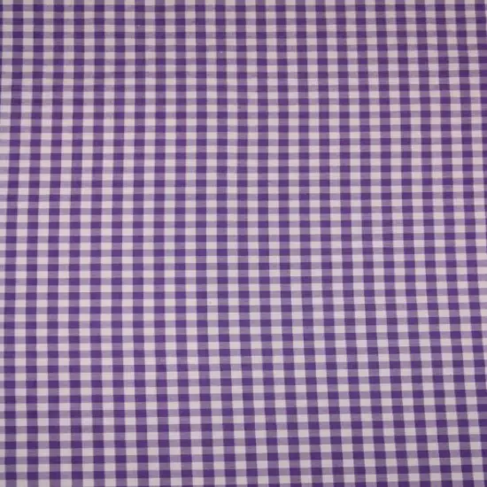 1 Yard Purple 1/8&Prime; Gingham Checkered Poly Cotton Fabric Non-Stretch Lightweight Textile 58/59 Inch Wide {2}