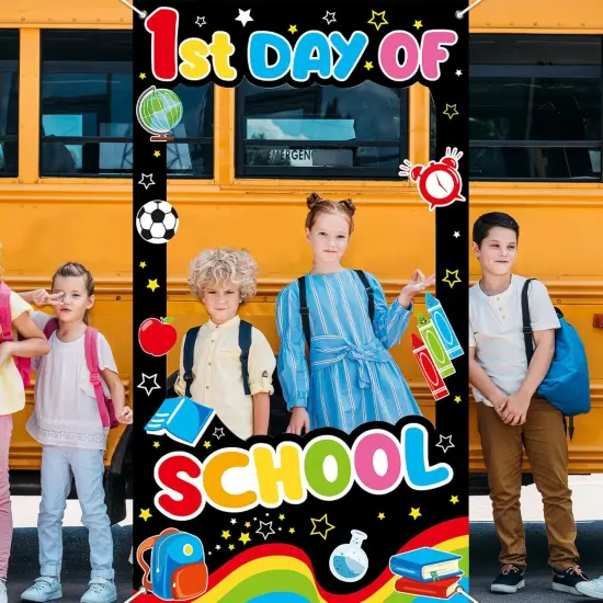 First Day of School Decorations Welcome School Photo Booth Props {2}