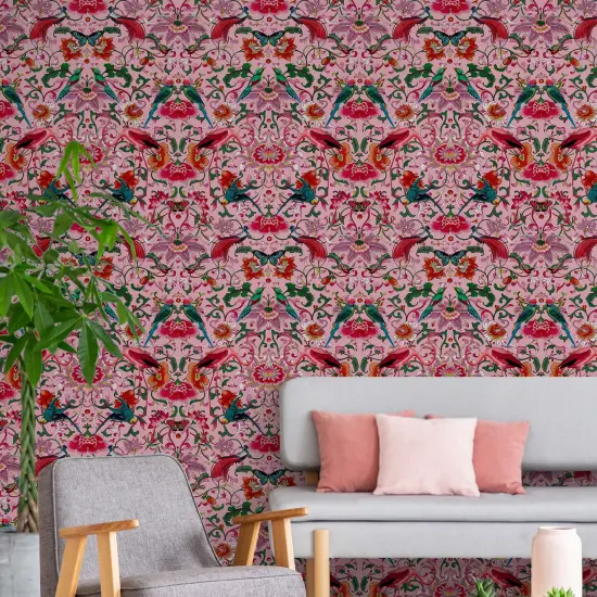 Transform Splendid Pink Peel & Stick Wallpaper {4}