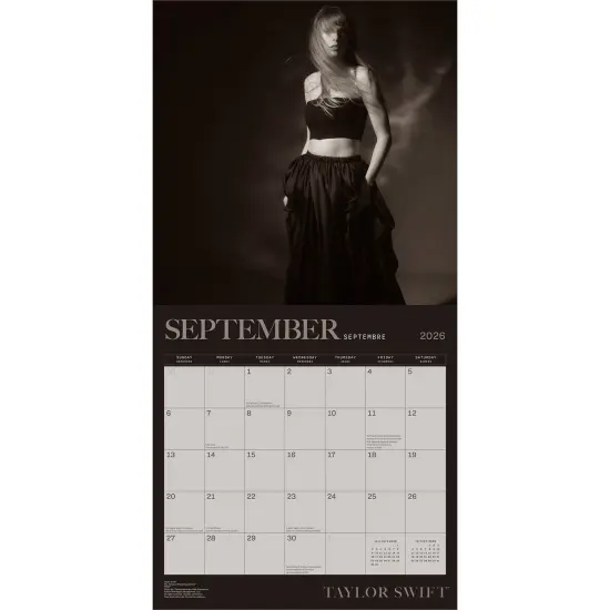 Taylor Swift OFFICIAL | 2026 12 x 24 Inch (Hanging) Monthly Square Wall Calendar | English/French Bilingual {4}