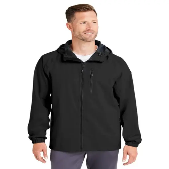 HUK&reg; Men's Rover Rain Jacket Black {4}