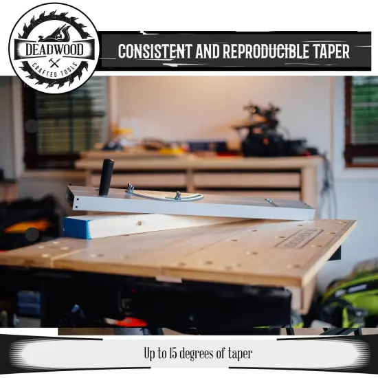 DCT Wood Taper Gauge Jig Tool Kit Set &ndash; Tapering (Angle Cutting) Table Legs {2}