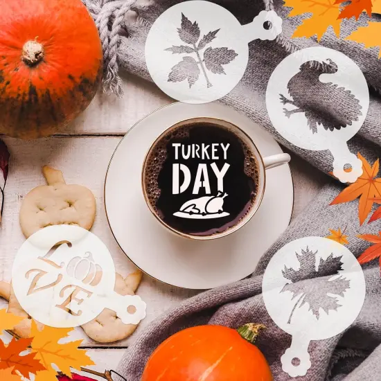 56 Pcs Thanksgiving Cookie Stencils for Royal Icing Cookie Decorating Kit {5}