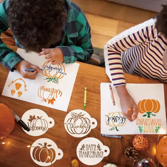 45Pieces Christmas Halloween Fall Thanksgiving Cookie Stencils (45 Holiday) {5}