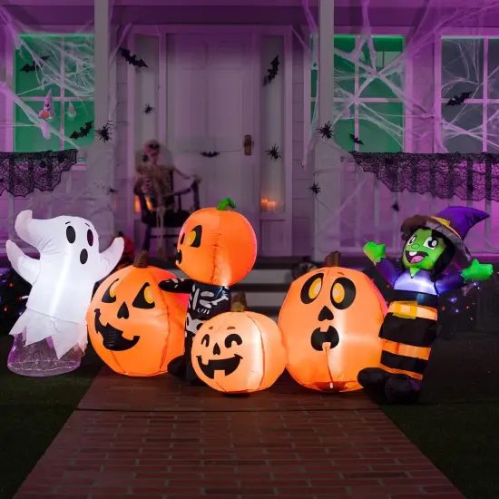 Long Halloween Inflatable Three Characters {5}