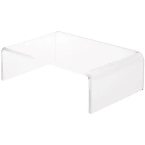 Plymor Clear Acrylic Rectangular Display Riser, 2" H x 6" W x 4" D (1/8" thick) {1}