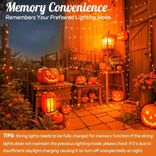 16.4ft Halloween String Lights Outdoor Waterproof {3}