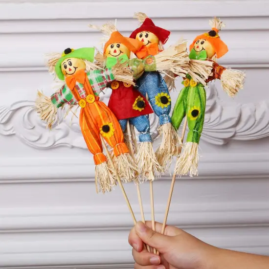 4 Pcs Halloween Scarecrow Decoration Outdoor 13.34 Inch {3}