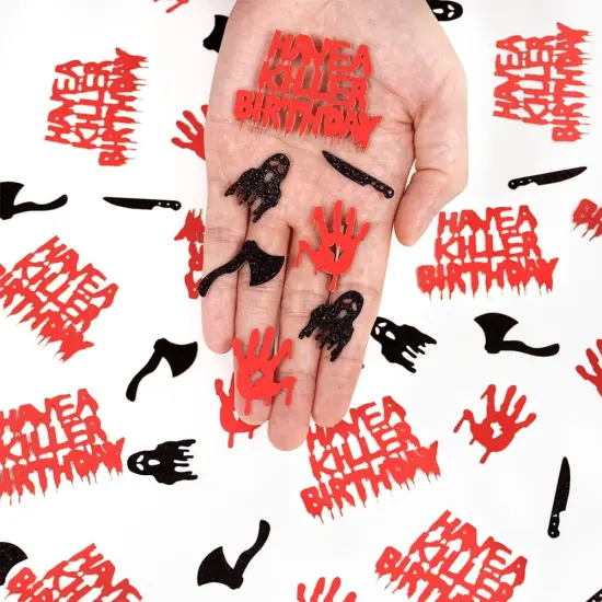 Glitter Have a Killer Birthday Confetti {5}