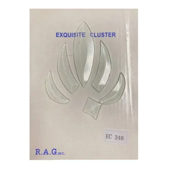 4" x 6-1/2" Exquisite Clear Glass Bevel Cluster EC348 {3}