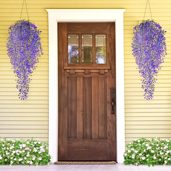 3pcs Fake Hanging Plants Ferns Ivy Vines for Indoor Outdoor Wall Home Decor {5}