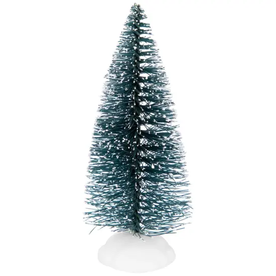 Northlight Frosted Mini Bottle Brush Pine Christmas Village Trees - 3" - Set of 4 Green {6}