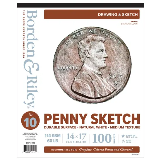 Borden & Riley 10 Penny Sketch Sketch Pad {1}