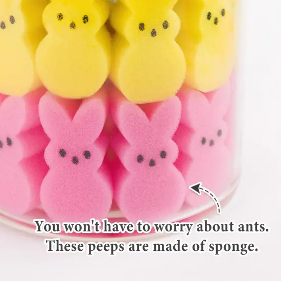 ORIENTAL CHERRY Easter Decorations - Easter Peeps Bunnies Vase Filler Set, Spring Decor Home Indoor Decoration Centerpieces for Tables {3}