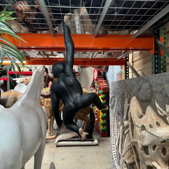 Monkey Chimpanzee Hanging Life Size Statue {6}
