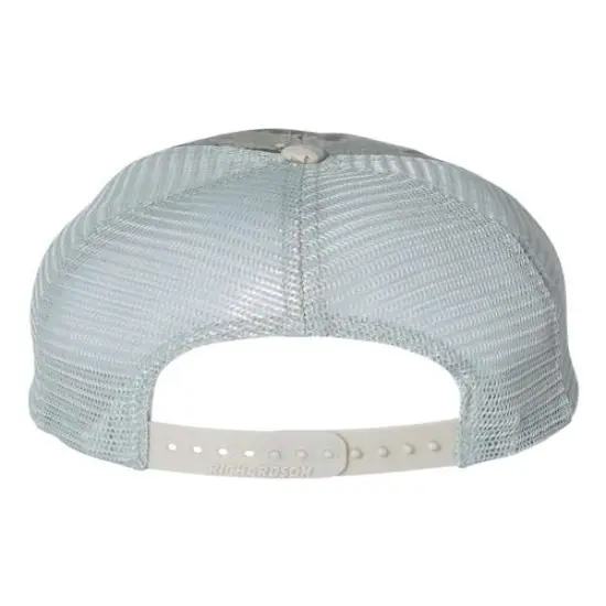 Richardson&reg; Garment Washed Printed Trucker Cap M D Camo/Light Green {2}
