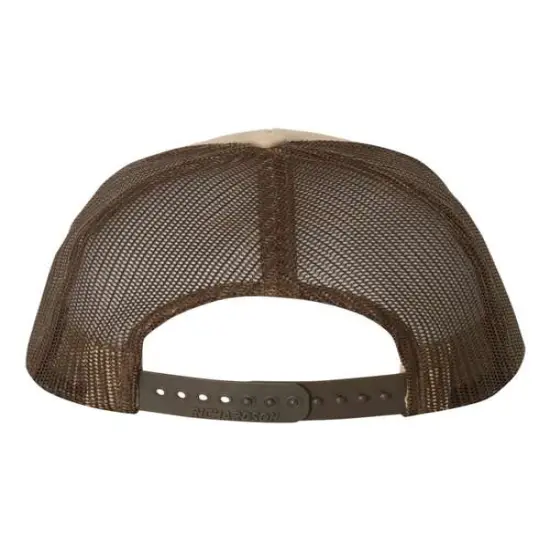 Richardson&reg; Snapback Trucker Cap Khaki/ Coffee {2}
