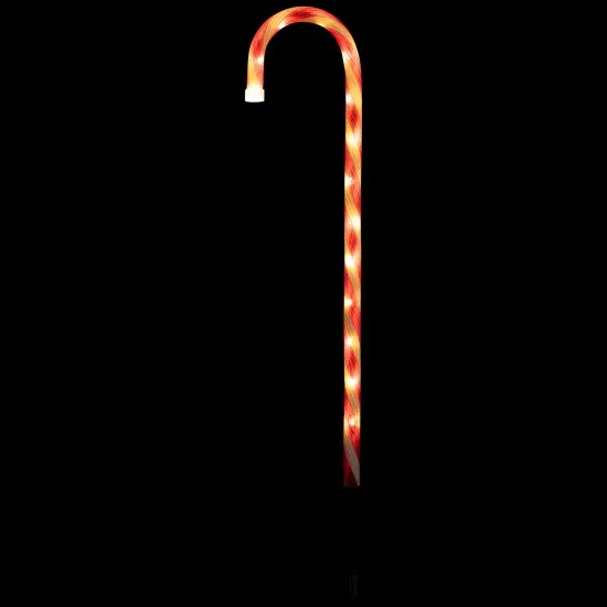Northlight LED Lighted 8-Speed Candy Cane Outdoor Christmas Pathway Markers - 28.75" - Set of 8 Red {6}