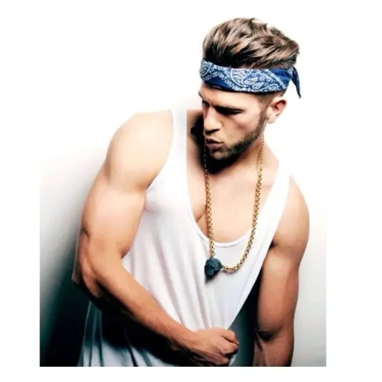 Pack of 36 Cotton 22 x 22 Inch Paisley Printed Bandana {4}