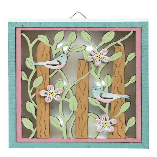 Songbird Easter Spring Shadowbox Light-Up LedSet of 2 {5}
