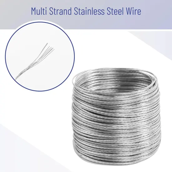 Mr. Pen- Picture Hanging Wire Kit, 100Ft Picture Wire Hanging, D Rings Picture Hanging, Picture Frame Hanging Kit, Picture Frame Wire, Wall Hanging Kit, Wire for Hanging Pictures, Painting Hanging Kit {4}