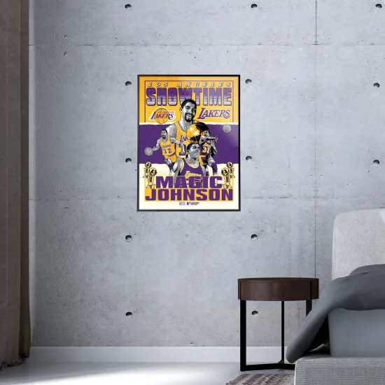 Phenom Gallery Los Angeles Lakers "Showtime" Magic Johnson Deluxe Framed Serigraph Print {4}