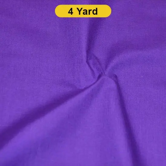 Polyester Cotton Broadcloth Fabric 60" Wide Multiple Colors Purple {1}