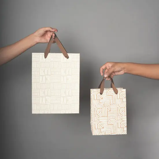 Small Gift Bag - Set of 5 - 8.5" X 6.5" Multi {8}