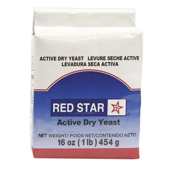 Red Star Active Dry Yeast, Moderate and Steady Leavening Develops More Flavor in Yeast Doughs, Vacuum Packed, 16 Oz (1 lb) {6}