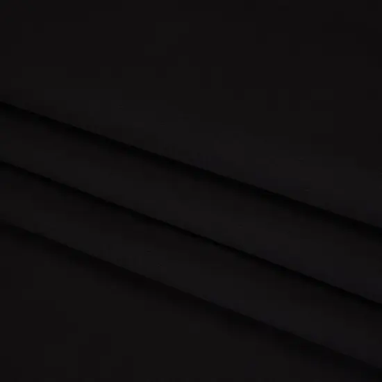 1 Yard Black Stretch Cotton Viscose Twill Fabric Designer Deadstock 62 inch Width {4}