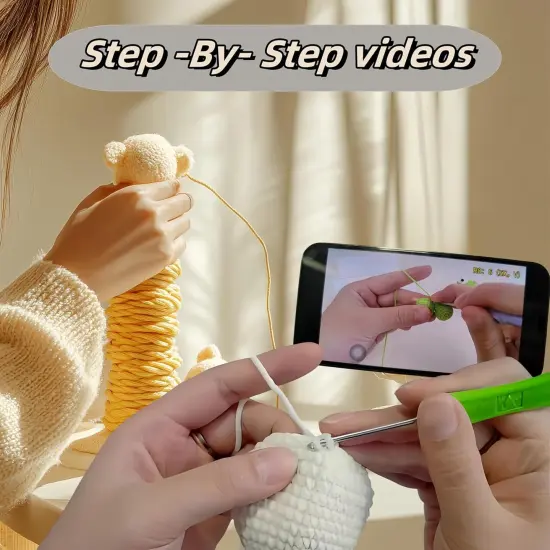 7-Piece DIY Crochet Kit for Beginners {2}