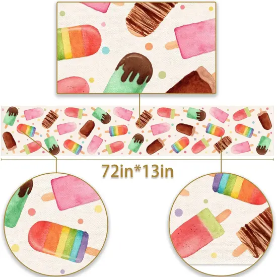 Summer Popsicle Table Runner (13" x 72") {2}
