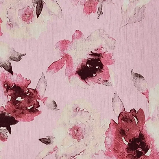 1 Yard Dusty Pink 100% Rayon Crinkle Fabric 50/52" Wide Lightweight Crepon {2}